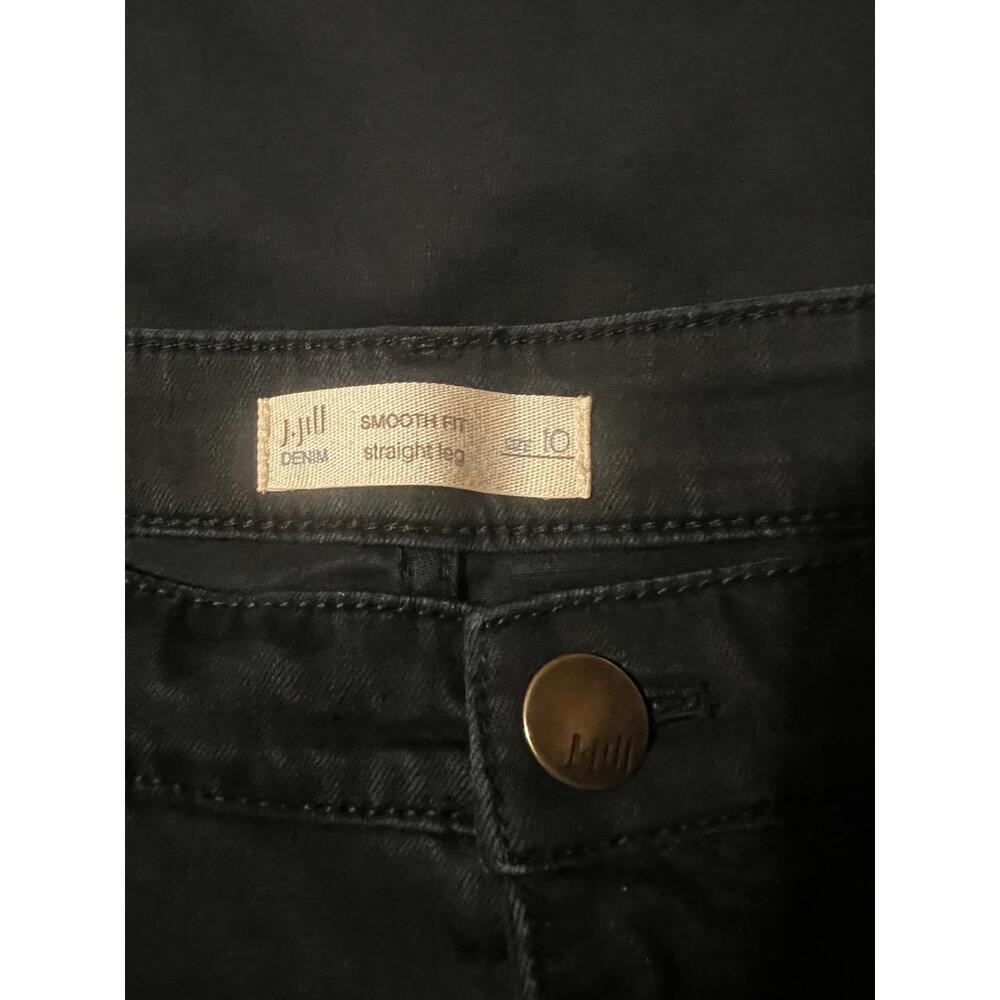 J.Jill Pants Smooth Fit Size 10 Black Straight Leg Comfortable Classic Versatile - Picture 4 of 6